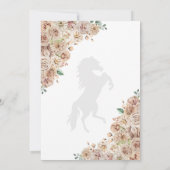 Western Champagne Gold Save The Date Quinceañera Kaart (Achterkant)