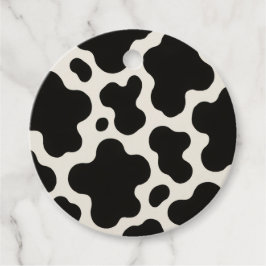 Western Charm Rodeo Seizoen Fun Cow Print Bedankjes Labels