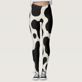 Western Charme Rodeo Seizoen Fun Koeienprint Leggings