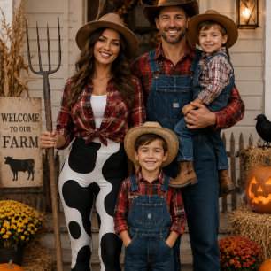 Western Charme Rodeo Seizoen Fun Koeienprint Leggings
