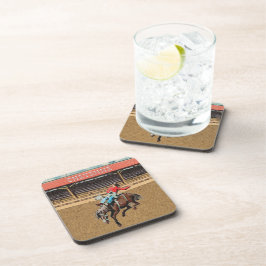 Western Cheyenne Rodeo Cowboy Bronc Riding Bier Onderzetter