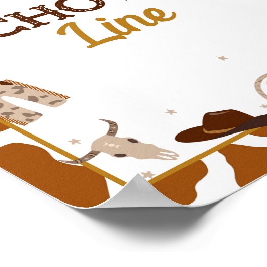 Western Chow-lijnteken Poster (Hoek)