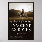 Western Christelijk Poster, Matteüs Bijbelvers Poster (Voorkant)