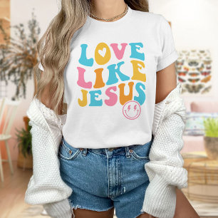 Western Christelijk Shirt, liefde zoals Jezus T-Sh T-shirt