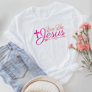 Western Christelijk Shirt, liefde zoals Jezus T-shirt