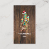 Western Christmas Cactus Free Drink Party Ticket (Achterkant)