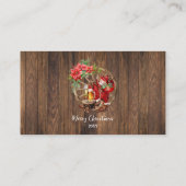 Western Christmas Free Drink Party Card Ticket (Achterkant)