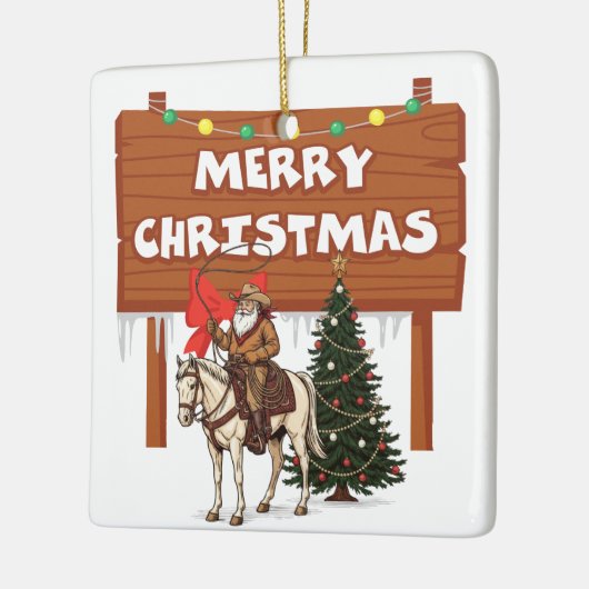 Western Christmas holiday Ornament (Links)