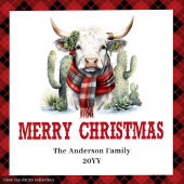 Western Christmas napkins rustic buffalo plaid Servet
