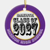 Western Class of 2027 Photo Graduation Keramisch Ornament (Voorkant)