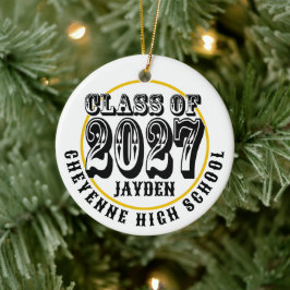 Western Class of 2027 Photo Graduation Keramisch Ornament