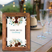 Western Coffee and Tea Love is Brewing Sign  Kaart