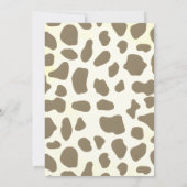 Western Country Cowboy Baby shower Kaart (Achterkant)