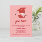 Western Country Cowboy Boots & Pet Afstuderen Kaart (Staand voorkant)