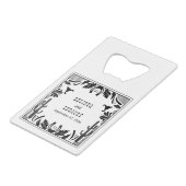 Western Country Cowboy Rustic Wedding  Creditkaart Flessenopener (Voorkant Gekanteld)