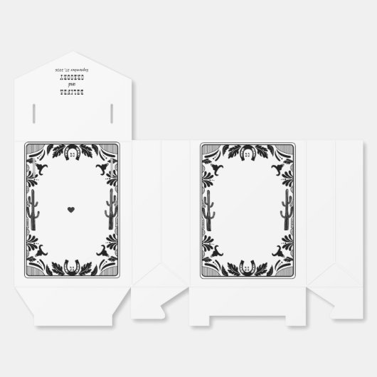 Western Country Cowboy Rustic Wedding Welcome Bedankdoosjes (Ongevouwen)