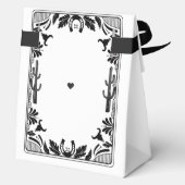 Western Country Cowboy Rustic Wedding Welcome Bedankdoosjes (Achterkant)