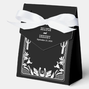 Western Country Cowboy Rustic Wedding Welkom Bedankdoosjes
