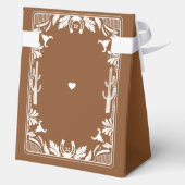 Western Country Cowboy Rustic Wedding Welkom Bedankdoosjes (Achterkant)