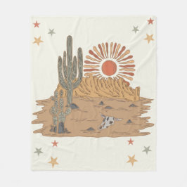 Western Country Cowboy Verjaardag Fleece Deken