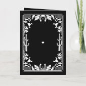 Western Country Cowboy Wedding Order of Service Programma (Achterkant)