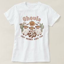Western Country Cowgirl Ghouls Funny Halloween