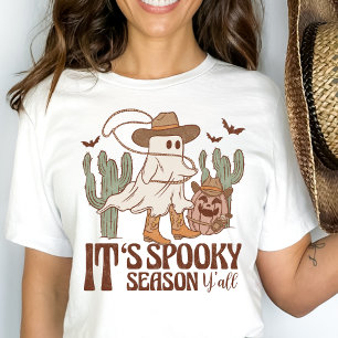 Western Country Cowgirl Spooky Seizoen Halloween T-shirt