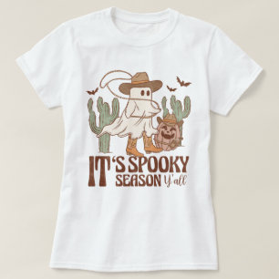 Western Country Cowgirl Spooky Seizoen Halloween T-shirt