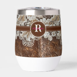 Western Country Leather n Lace Initiaal Naam