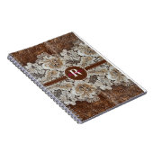 Western Country Leather n Lace Initiaal Naam Notitieboek (Rechterzijde)