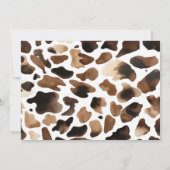 Western Cowboy “1st Rodeo” Birthday Invitation Kaart (Achterkant)