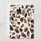 Western Cowboy “1st Rodeo” Birthday Invitation Kaart (Achterkant)