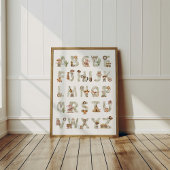 Western Cowboy Alphabet ABC Poster For Kids Room