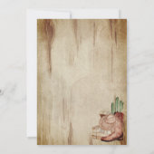 Western Cowboy Baby Shower Cactus Hat Boots Kaart (Achterkant)