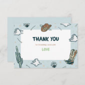 Western Cowboy Baby shower Hartelijk dank Kaart (Voorkant / Achterkant)