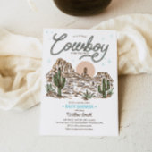 Western Cowboy Baby shower Kaart