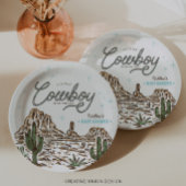 Western Cowboy Baby shower Papieren Bordje
