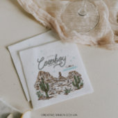 Western Cowboy Baby shower Servet