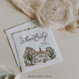 Western Cowboy Baby shower Servet