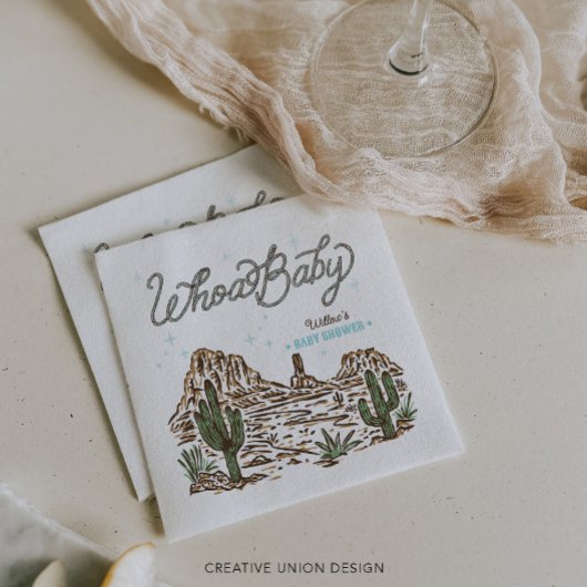 Western Cowboy Baby shower Servet