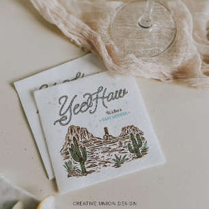 Western Cowboy Baby shower Servet