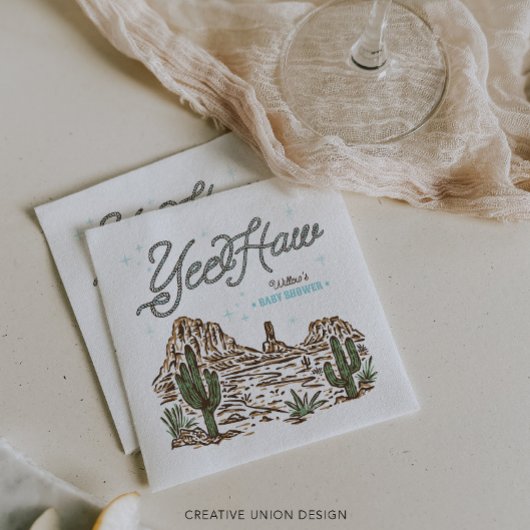 Western Cowboy Baby shower Servet