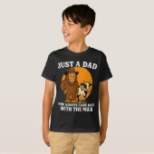 Western Cowboy Bigfoot Just A Dad Who Came Back Wi T-shirt (Voorkant volledig)
