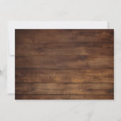 Western Cowboy Boot Wood Kerstfeest Kaart (Achterkant)