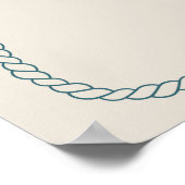 Western Cowboy Boots Horseshoe Wedding Welcome Poster (Hoek)