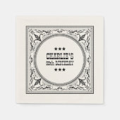  Western Cowboy Country Verjaardagsfeest Servet (Voorkant)