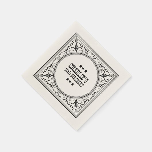  Western Cowboy Country Verjaardagsfeest Servet (Hoek)