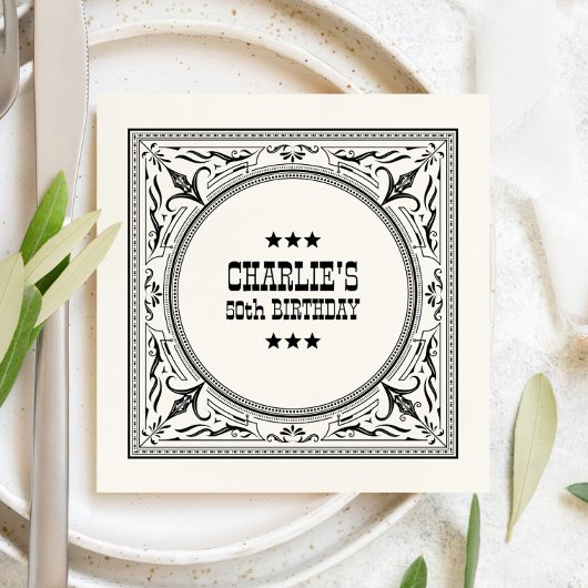  Western Cowboy Country Verjaardagsfeest Servet