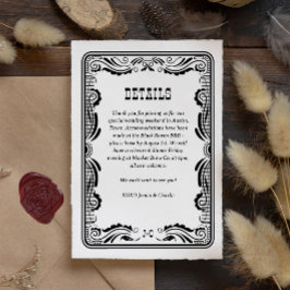 Western Cowboy Country Weddenschap RSVP Kaartje
