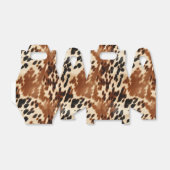 Western Cowboy Cream Bruin Zwart Koeienhuid Bedankdoosjes (Uitgevouwen)